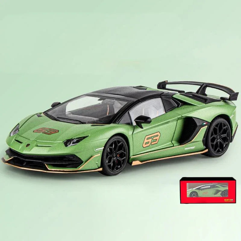 1:18 Aventador SVJ63 Diecast Alloy Model Car With Removable Roof - ToylandEU