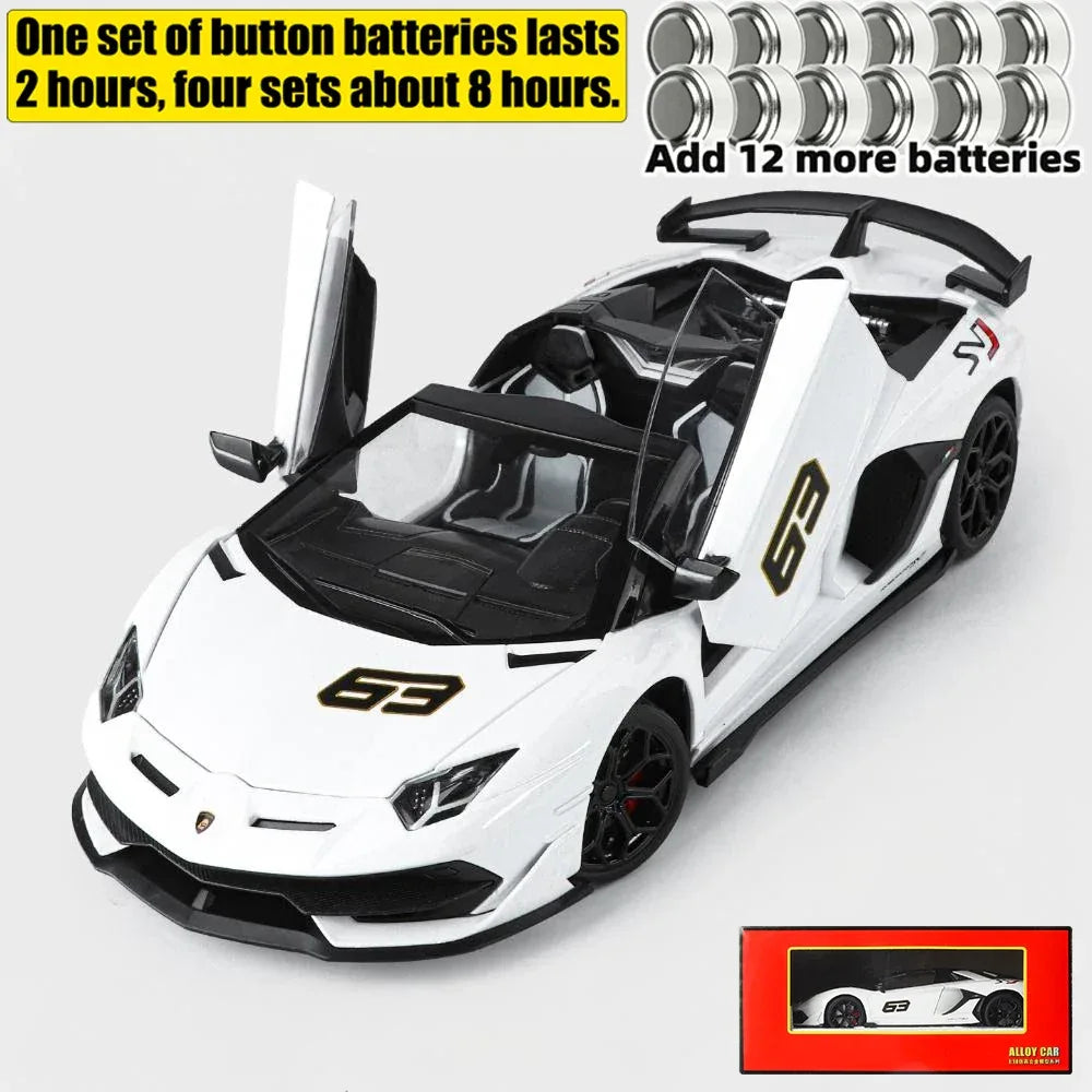 1:18 Aventador SVJ63 Diecast Alloy Model Car With Removable Roof - ToylandEU