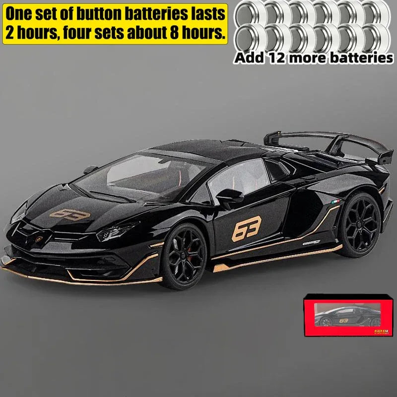 1:18 Aventador SVJ63 Diecast Alloy Model Car With Removable Roof - ToylandEU