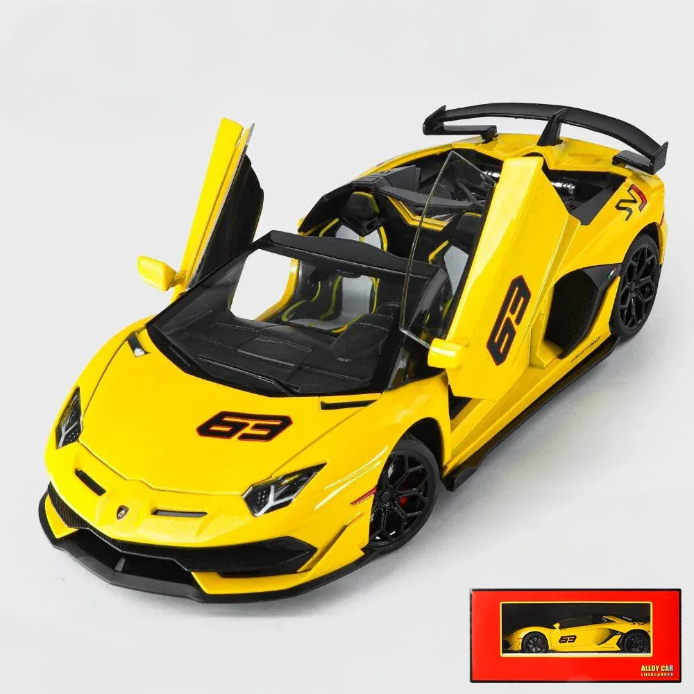 1:18 Aventador SVJ63 Diecast Alloy Model Car With Removable Roof - ToylandEU