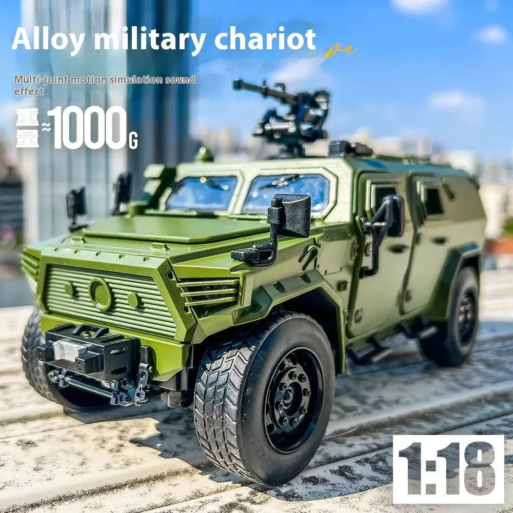 1:18 Diecast Alloy DongFeng Warrior Armored Vehicle With Sound And Lights - ToylandEU
