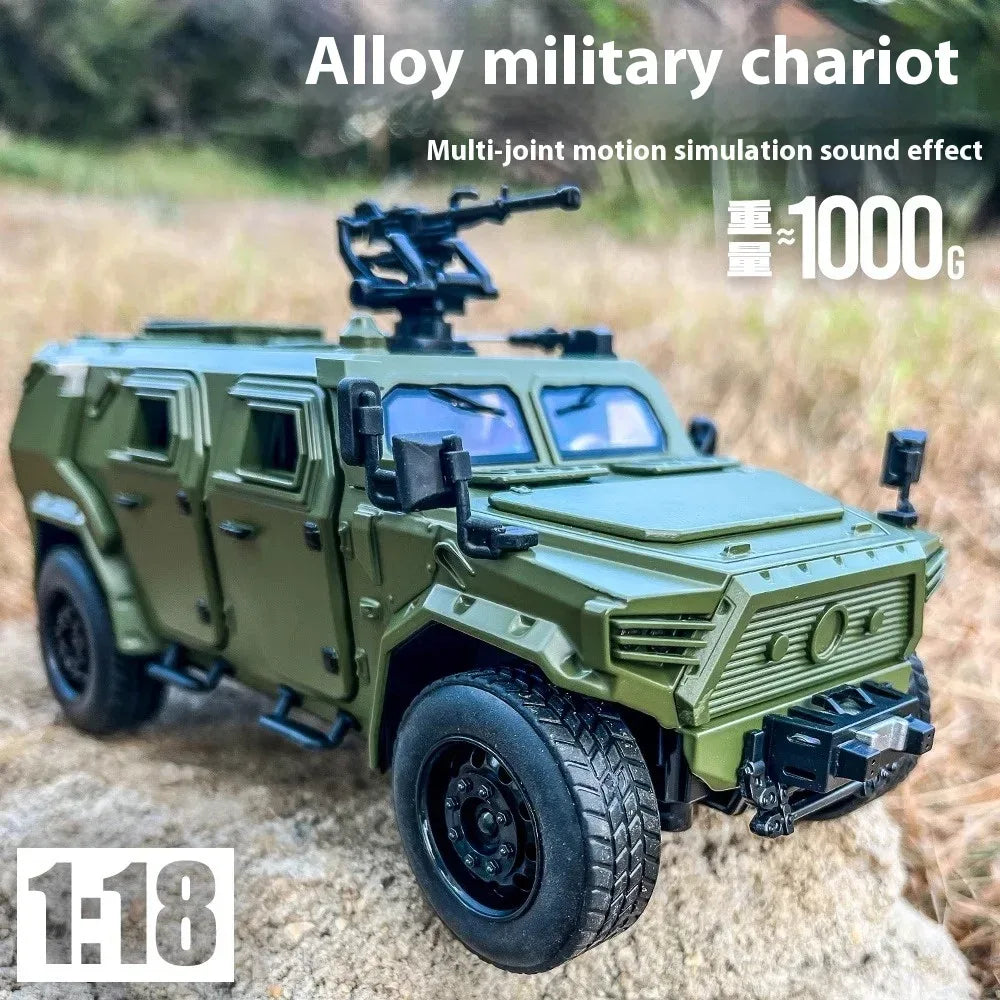 1:18 Diecast Alloy DongFeng Warrior Armored Vehicle With Sound And Lights - ToylandEU