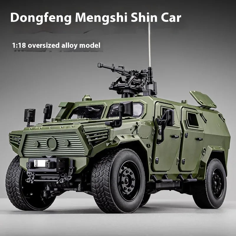 1:18 Diecast Alloy DongFeng Warrior Armored Vehicle With Sound And Lights - ToylandEU