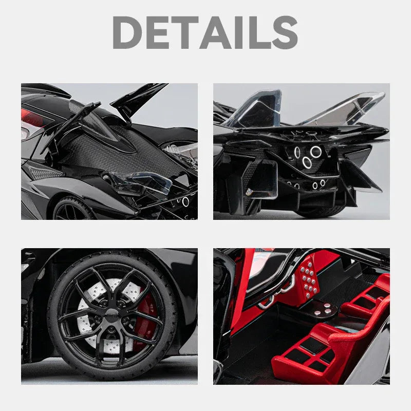 1:18 Diecast Apollo Project EVO Supercar Sound And Light Model For Collectors - ToylandEU