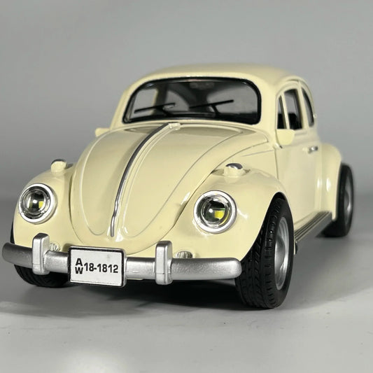 1:18 Diecast Car Volkswagen Beetle 1955 Pull Back With Sound For Kids - ToylandEU