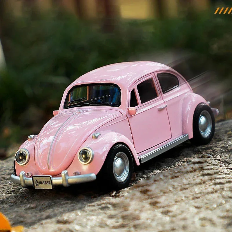 1:18 Diecast Car Volkswagen Beetle 1955 Pull Back With Sound For Kids - ToylandEU