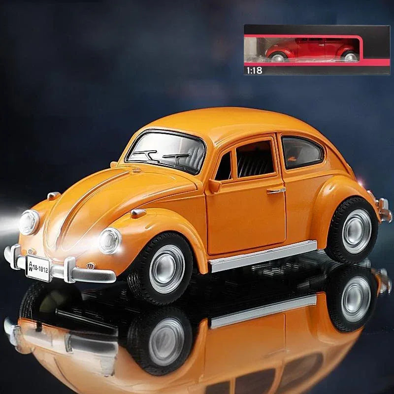 1:18 Diecast Car Volkswagen Beetle 1955 Pull Back With Sound For Kids - ToylandEU