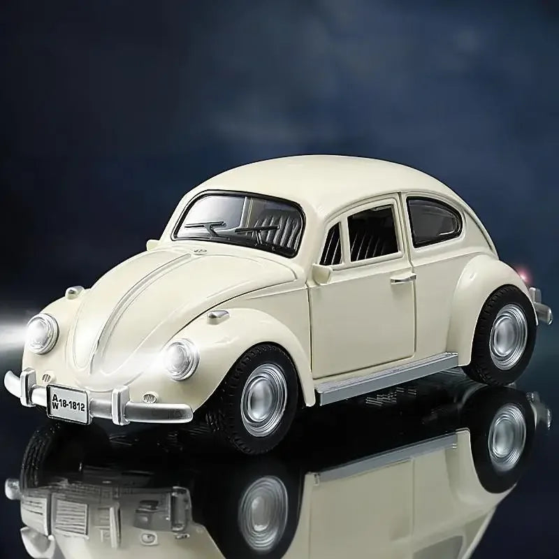 1:18 Diecast Car Volkswagen Beetle 1955 Pull Back With Sound For Kids - ToylandEU