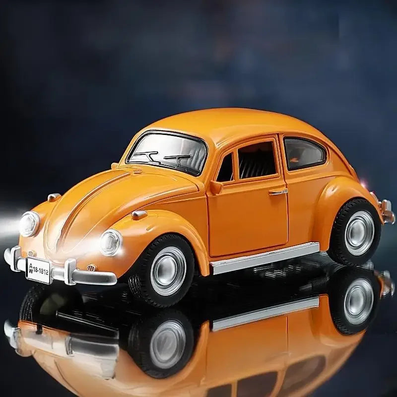 1:18 Diecast Car Volkswagen Beetle 1955 Pull Back With Sound For Kids - ToylandEU