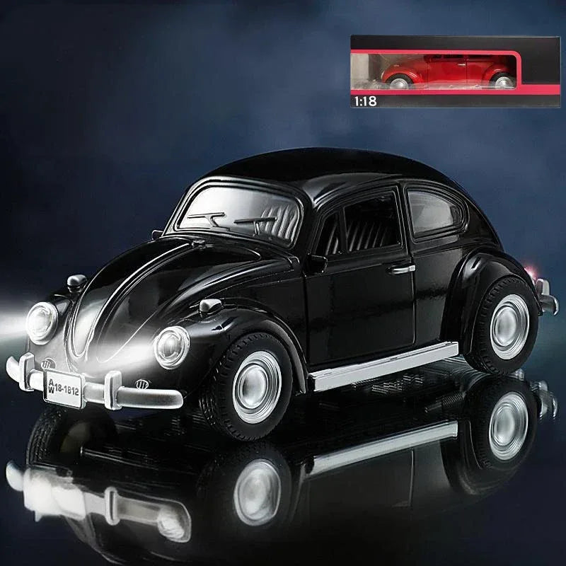 1:18 Diecast Car Volkswagen Beetle 1955 Pull Back With Sound For Kids - ToylandEU
