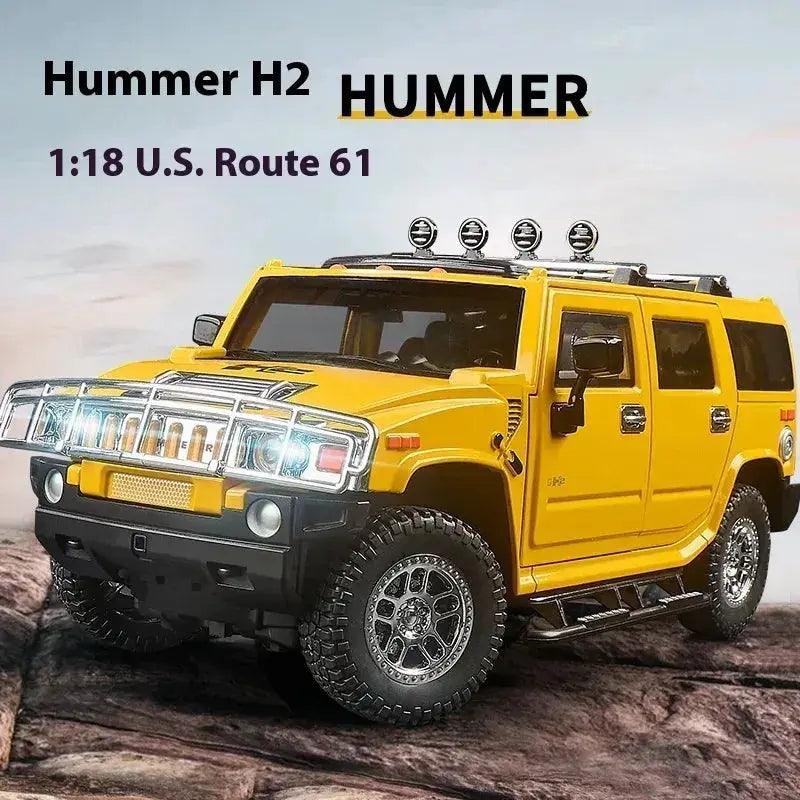  1 18 Diecast Hummer H2 Alloy Pull Back Off Road Car -  ToylandEU™