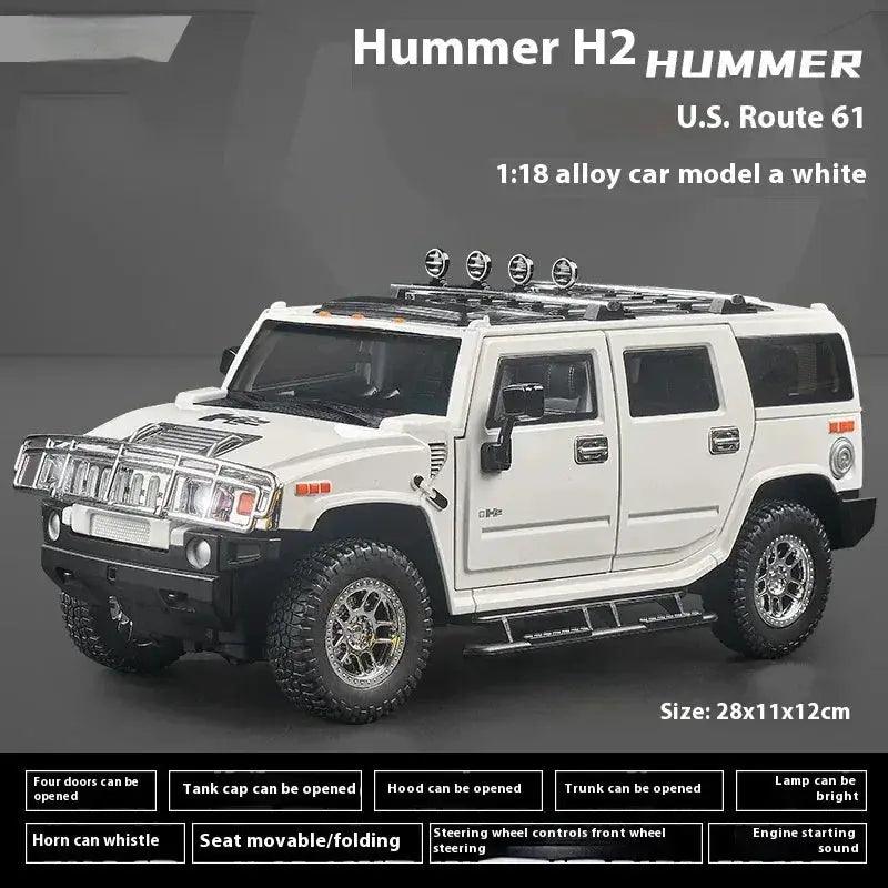  1 18 Diecast Hummer H2 Alloy Pull Back Off Road Car -  ToylandEU™