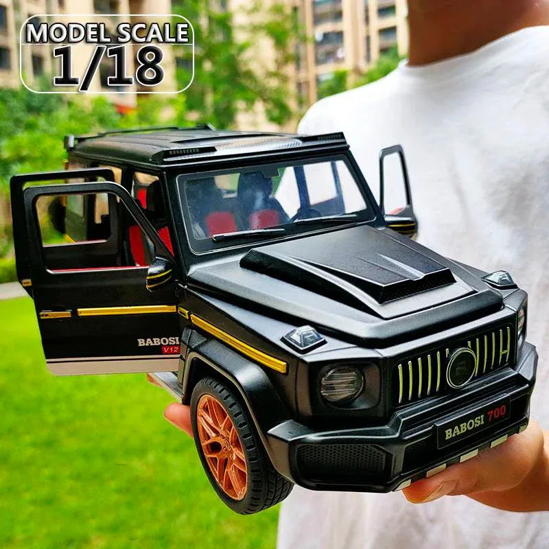 1:18 Diecast Mercedes G700 SUV Toy Car Alloy Metal PullBack Doors Open Sound - ToylandEU
