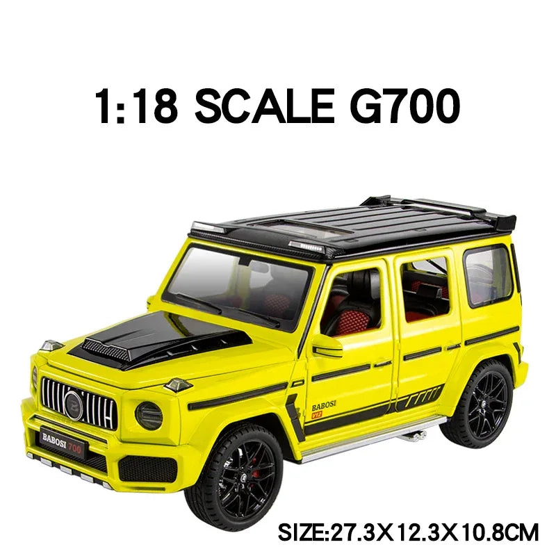 1:18 Diecast Mercedes G700 SUV Toy Car Alloy Metal PullBack Doors Open Sound - ToylandEU