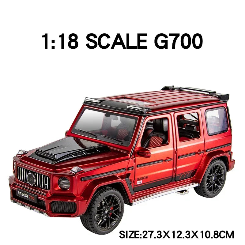 1:18 Diecast Mercedes G700 SUV Toy Car Alloy Metal PullBack Doors Open Sound - ToylandEU