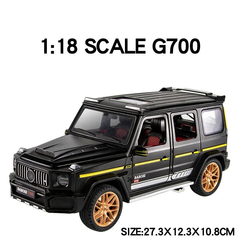 1:18 Diecast Mercedes G700 SUV Toy Car Alloy Metal PullBack Doors Open Sound - ToylandEU