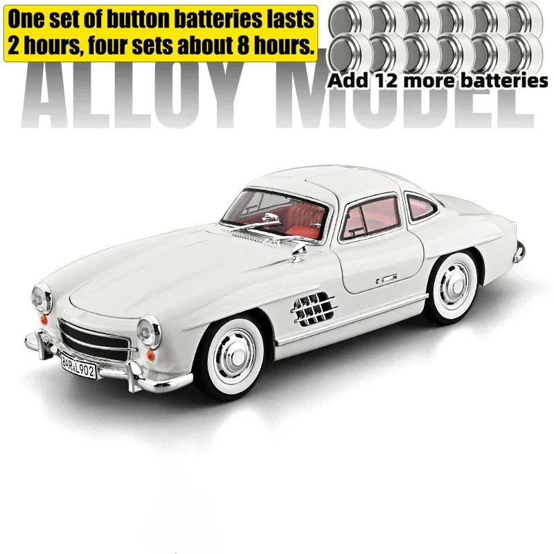1:18 Diecast Metal Benz 300SL Classic Sports Car Model - ToylandEU