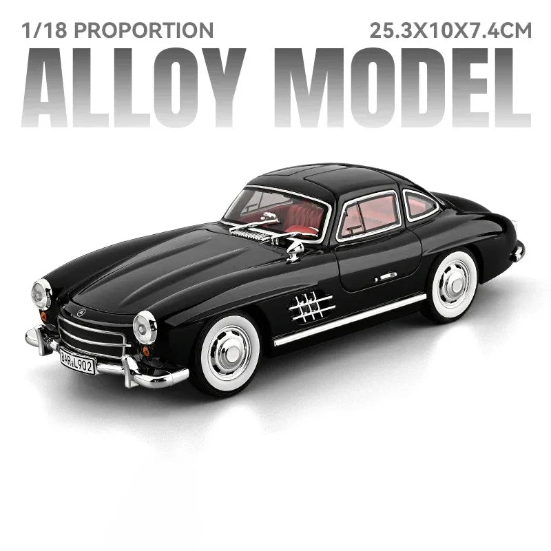 1:18 Diecast Metal Benz 300SL Classic Sports Car Model - ToylandEU