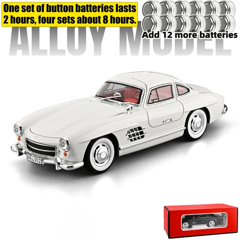 1:18 Diecast Metal Benz 300SL Classic Sports Car Model - ToylandEU