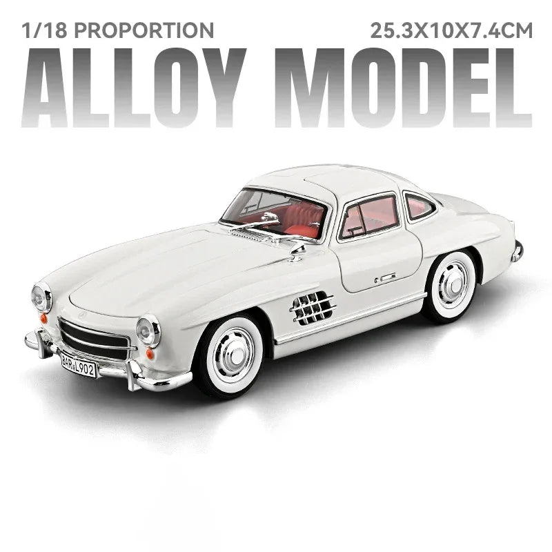1:18 Diecast Metal Benz 300SL Classic Sports Car Model - ToylandEU