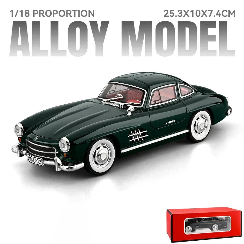 1:18 Diecast Metal Benz 300SL Classic Sports Car Model - ToylandEU
