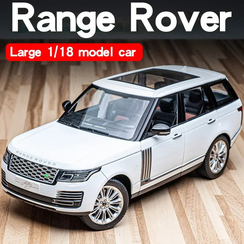 1:18 Land Rover Range Rover Alloy Diecast Car With Sound And Light Black - ToylandEU
