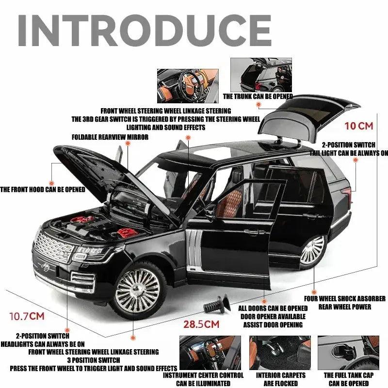  1 18 Land Rover Range Rover Metal Plastic Sound Light Model -  ToylandEU™