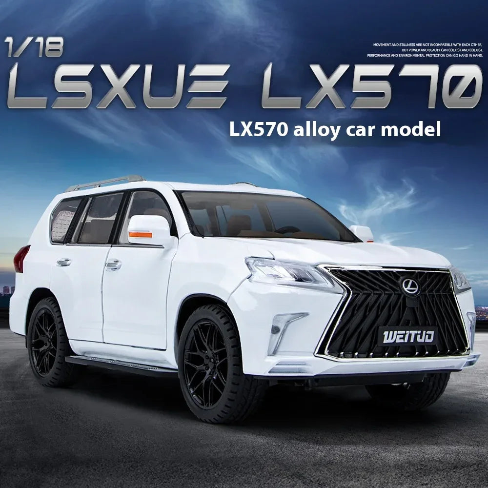 1:18 Lexus LX570 Diecast Metal Alloy Off Road SUV Model - ToylandEU
