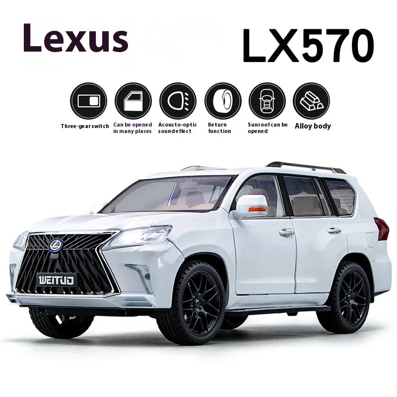 1:18 Lexus LX570 Diecast Metal Alloy Off Road SUV Model - ToylandEU