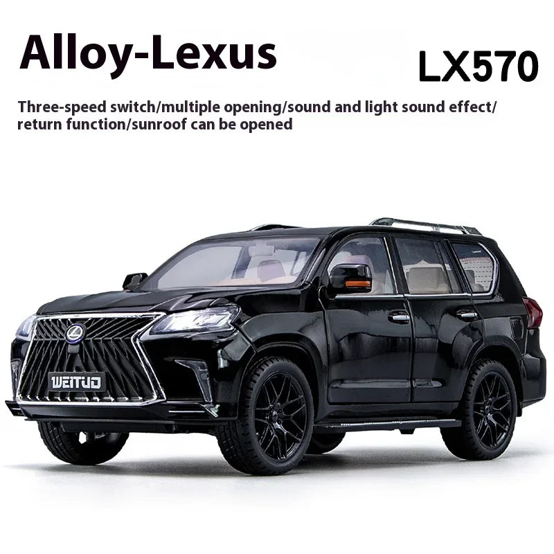 1:18 Lexus LX570 Diecast Metal Alloy Off Road SUV Model - ToylandEU