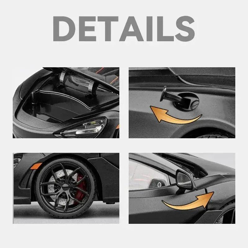  1:18 McLaren 720S Metal Diecast Sound Light Pull Back -  ToylandEU™