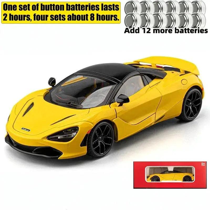  1:18 McLaren 720S Metal Diecast Sound Light Pull Back -  ToylandEU™