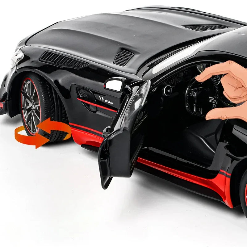 1:18 Mercedes-Benz GTR Diecast Model Car With Sound And Light Metal - ToylandEU