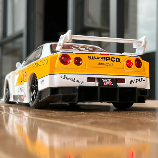 1:18 Nissan GTR Skyline S15 Diecast Metal Car With Sound And Light - ToylandEU