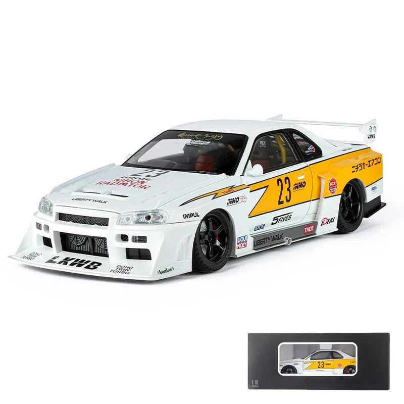 1:18 Nissan GTR Skyline S15 Diecast Metal Car With Sound And Light - ToylandEU