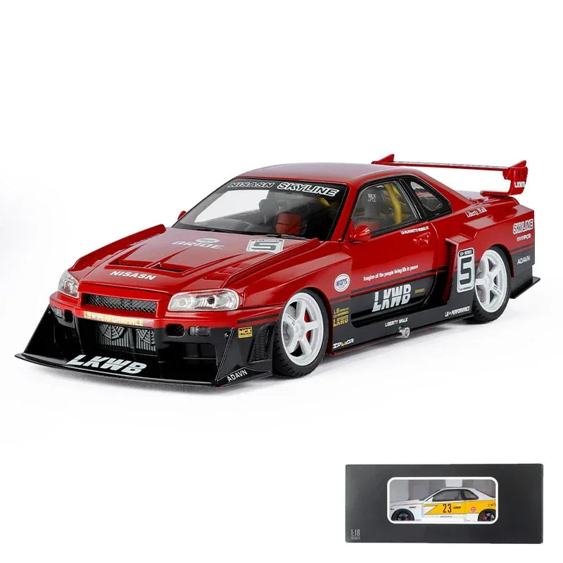 1:18 Nissan GTR Skyline S15 Diecast Metal Car With Sound And Light - ToylandEU