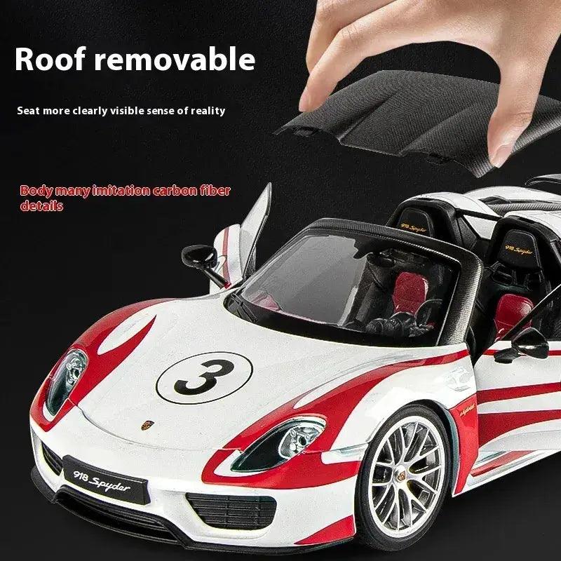  1:18 Porsche 918 Martini Alloy Diecast Car Model -  ToylandEU™