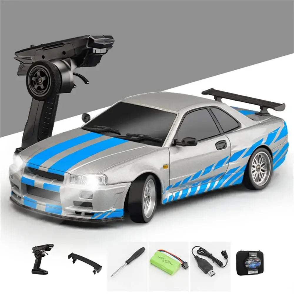 1/18 RC Drift RacingCar With Gyro LED Lights Alloy Body - ToylandEU