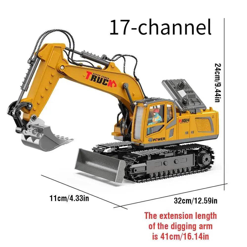  1/18 RC Truck Excavator Toy for Kids Birthday Gift -  ToylandEU™