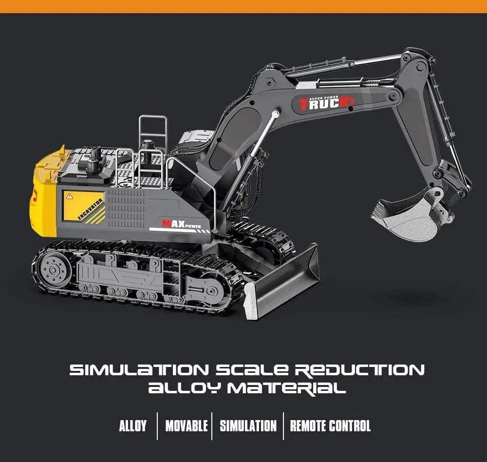  1/18 RC Truck Excavator Toy for Kids Birthday Gift -  ToylandEU™