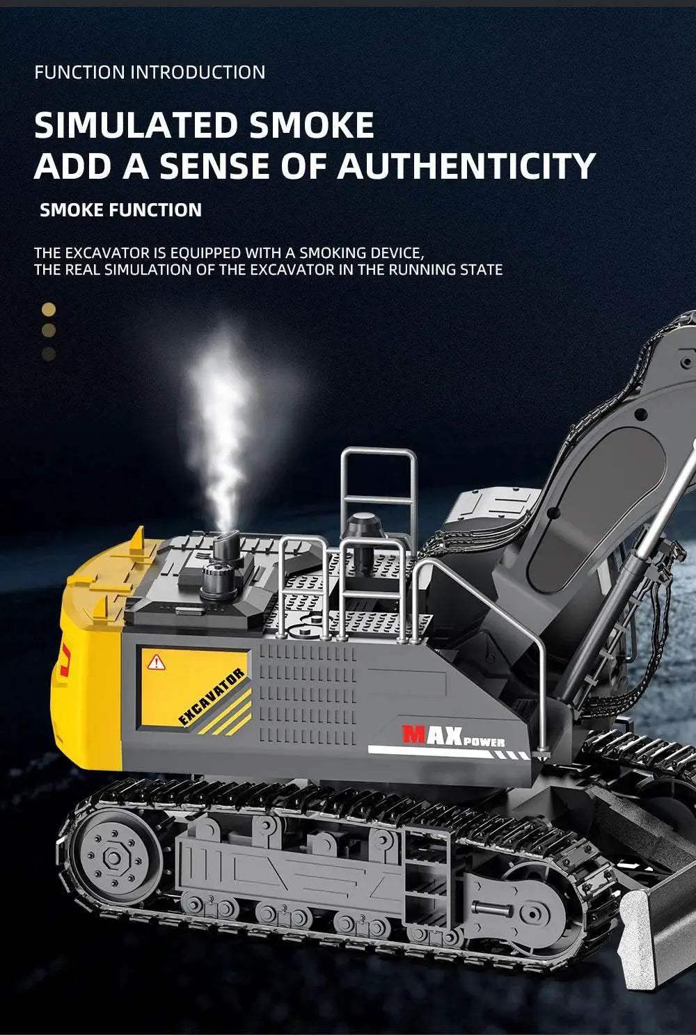  1/18 RC Truck Excavator Toy for Kids Birthday Gift -  ToylandEU™