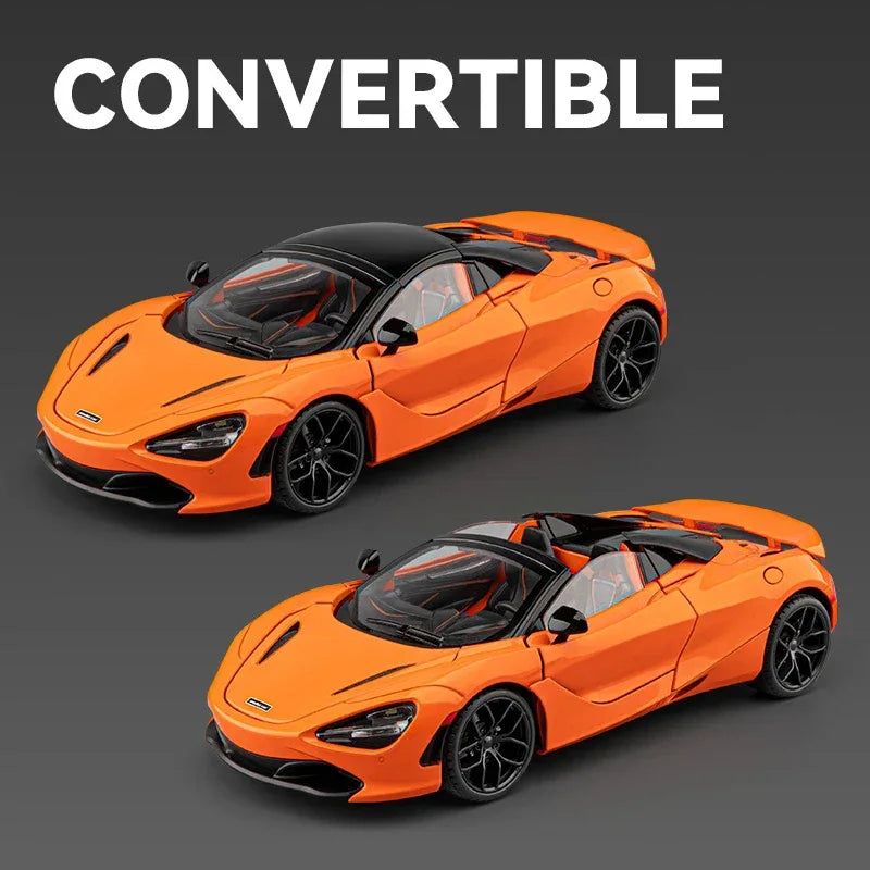 1:18 Scale McLaren 720S Diecast Metal Model Car With Sound and Light - ToylandEU