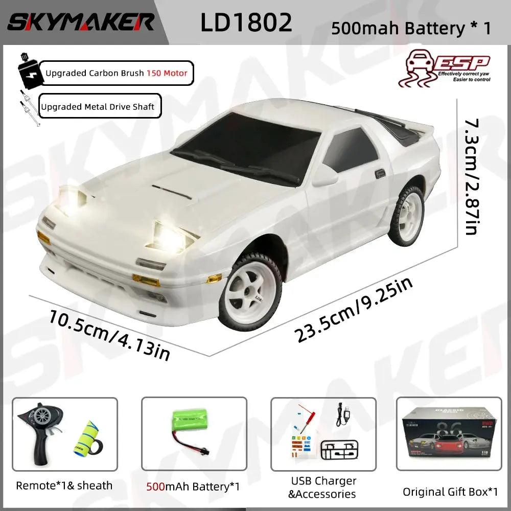  1:18 Scale RC Drift Car With Advanced ESP Gyro And LED -  ToylandEU™