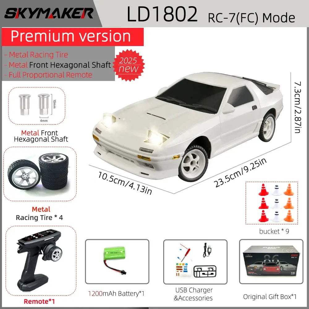  1:18 Scale RC Drift Car With Advanced ESP Gyro And LED -  ToylandEU™