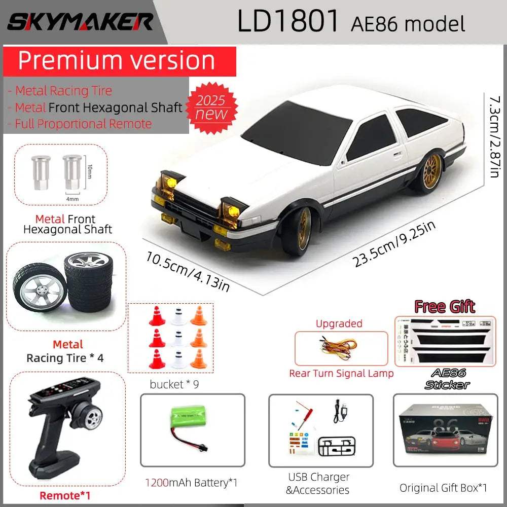  1:18 Scale RC Drift Car With Advanced ESP Gyro And LED -  ToylandEU™