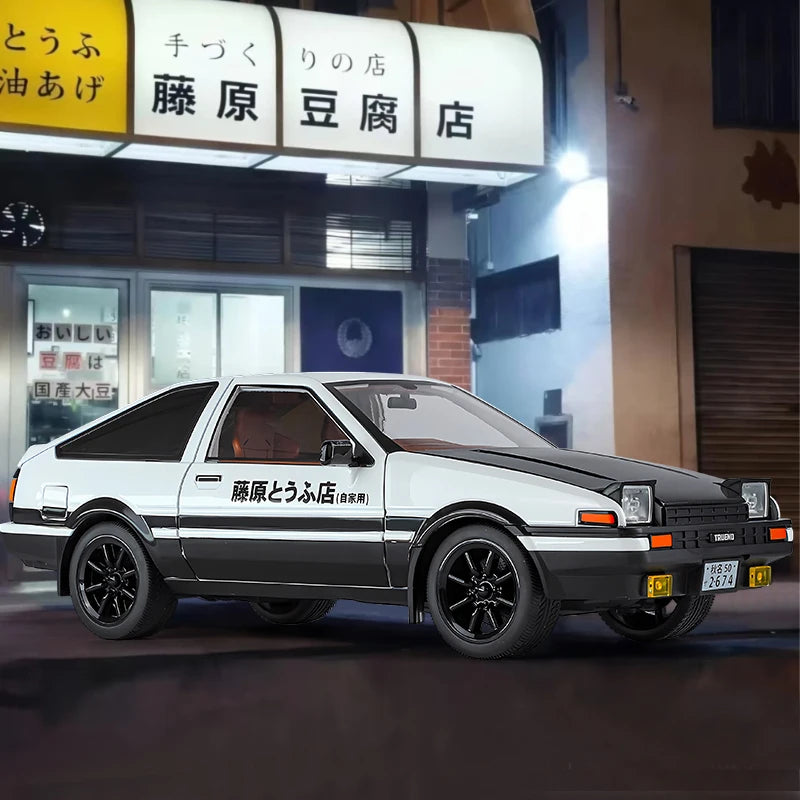 1 18 Scale Toyota AE86 TRUENO Diecast Alloy Model Car Initial D - ToylandEU