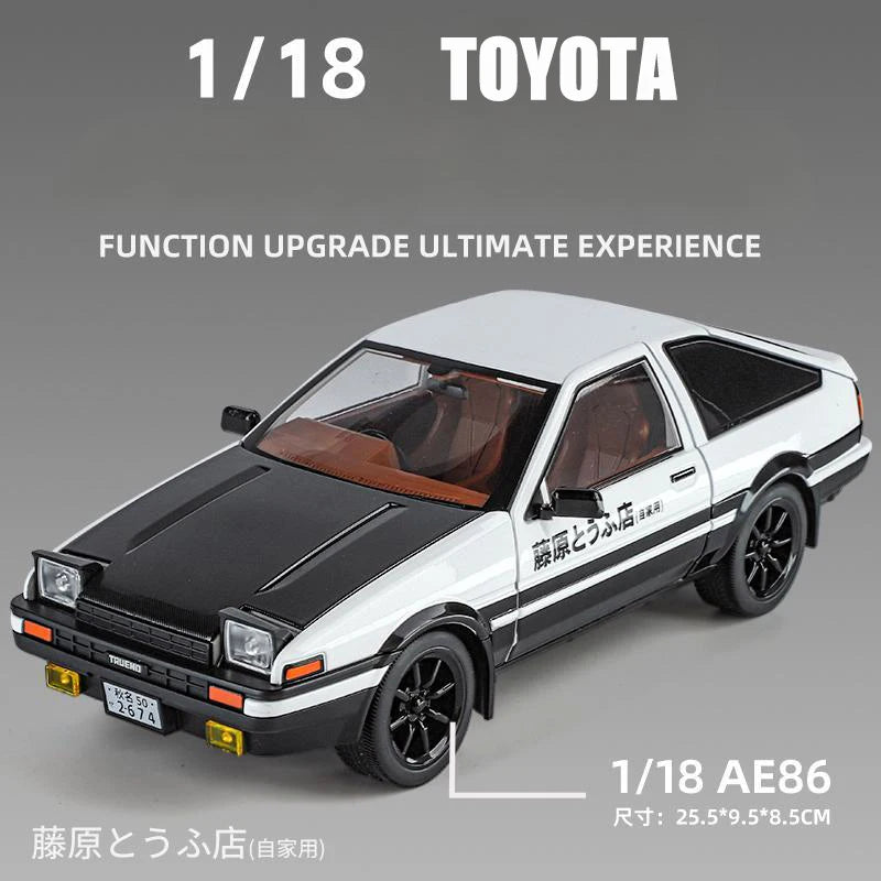 1 18 Scale Toyota AE86 TRUENO Diecast Alloy Model Car Initial D - ToylandEU