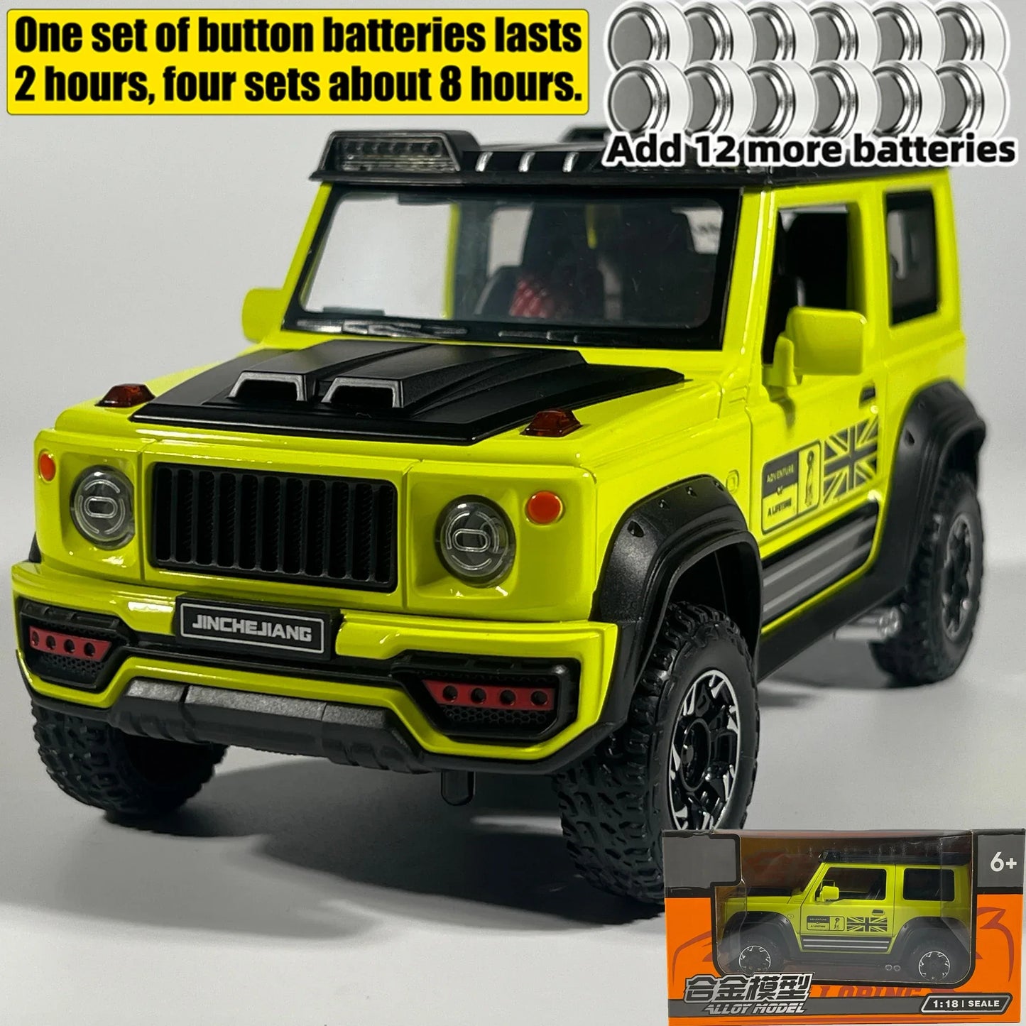 1:18 Suzuki Jimny Diecast Metal Model Car Off Road SUV - ToylandEU