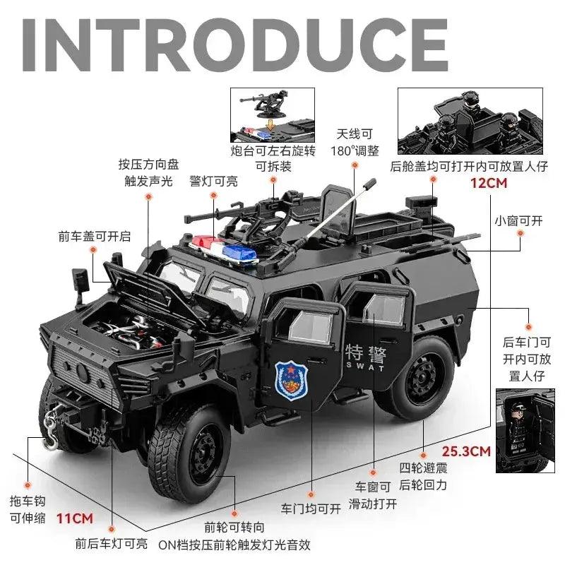  1:20 Diecast Alloy Car With Sound Light Pull Back -  ToylandEU™