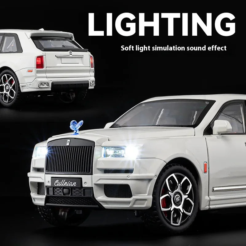 1:20 Rolls Royce Cullinan Diecast Metal Model Car Off Road With Sound And Light - ToylandEU